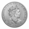 St. Helena 1 oz silver HERA & The PEACOCK 2022 £1 BU