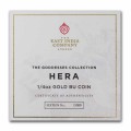 St. Helena 1/4 oz GOLD HERA & The PEACOCK 2022 £10 BU