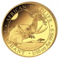 GOLD 1/10 oz ELEPHANT 2022 SOMALIA 100 SHILLINGS