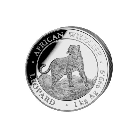 1 kilo silver SOMALIA LEOPARD 2021 Shillings 2 000
