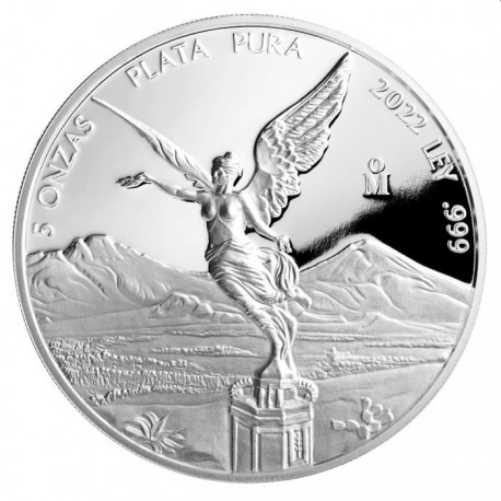 MEXICO 5 oz SILVER LIBERTAD 2021 PROOF