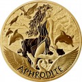 PM 1 oz GOLD GODS OF OLYMPUS 2022 ATHENA BU $100 MINTAGE 100