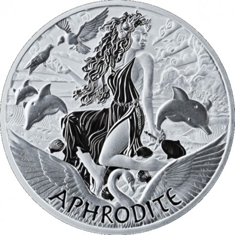 PM 5 oz silver GODS OF OLYMPUS 2022 ATHENA BU $1 MINTAGE 450 !