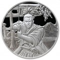 SAMURAI 1 oz silver Ancient Warriors 2022 $0.50 Fiji