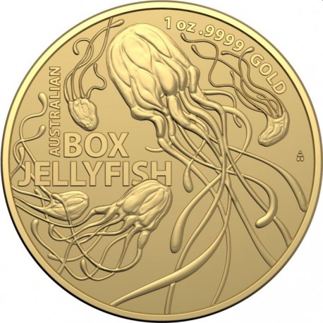 RAM MOST DANGEROUS 1 oz GOLD BOX JELLYFISH 2023 $100