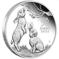 Australian Lunar Series III 2023 Year of the Rabbit 1oz Silver Proof Coin