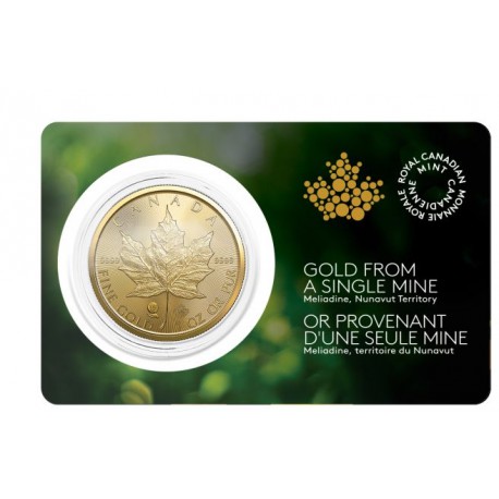 Canada Gold Klondike Gold Rush 1 oz 2022 in essay card $200