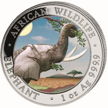 1 oz silver SOMALIA ELEPHANT 2023 Shillings 100