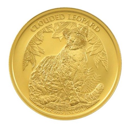 CAMBODIA 30 000 RIELS 1 oz GOLD WILD LIFE 2023 CLOUDED LEOPARD