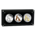 Australian Lunar Series III 2023 Year of the Rabbit Silver Proof Three-Coin Set