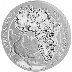1 oz SILVER RWANDA NILE CROCODILE CFA 50