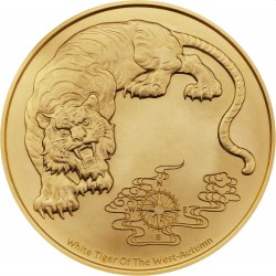1 oz GOLD WHITE TIGER 2023 Four Guardians BU $2
