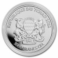1 oz silver Mandala Zebra 2022 Chad 5000 CFA 