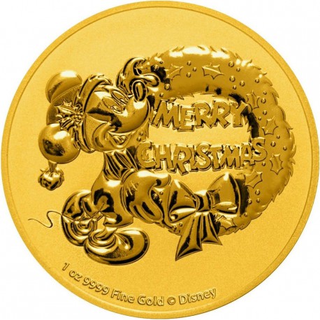 NIUE 1 oz GOLD Mickey Mouse CHRISTMAS 2020 $250
