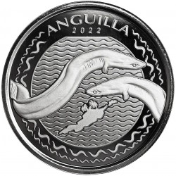 EC8 EEL 2022 ANGUILLA 1 oz silver $2 bu 