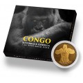 CONGO 1 oz GOLD GORILLA 2021 CFA 3000 PROOF 1st box + coa
