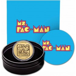 NIUE 1 oz GOLD MISS PAC-MAN 40th ANNIVERSARY 2021 $250 box + Coa