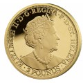ST HELENA 1/4 oz GOLD UNA and the LION 2021 £2 PROOF