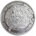 CAMBODIA 3000 RIELS 1 oz silver Lost Tigers 2022 