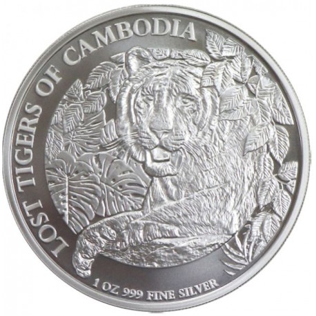 CAMBODIA 3000 RIELS 1 oz silver Lost Tigers 2022 