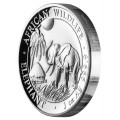 1 oz silver SOMALIA ELEPHANT 2017 High Releif Box+Coa