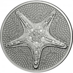 1 oz silver STARFISH 2019 $1
