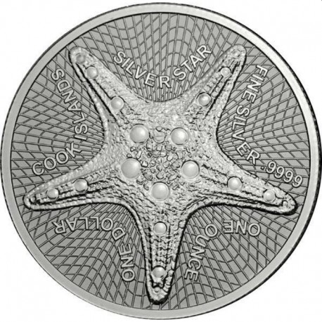 1 oz silver STARFISH 2019 $1