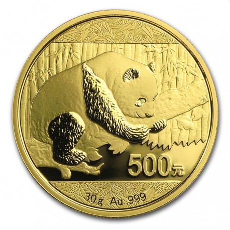 Goud CHINA PANDA 30 GR 2016