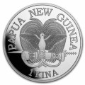 Papua New Guinea 1 oz silver BIRD OF PARADISE 2022 BU 1 KINA 