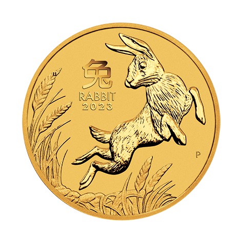PM Lunar 3 TIGER 1/20 oz GOLD 2022 BU $5 Australia