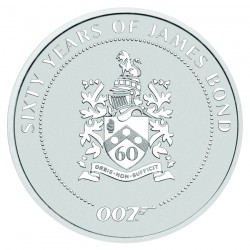 Perth Mint JAMES BOND 007 2022 1oz SILVER $1 60 Years Family Crest BU