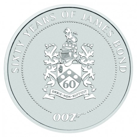 Perth Mint JAMES BOND 007 2022 1oz SILVER $1 60 Years Family Crest BU