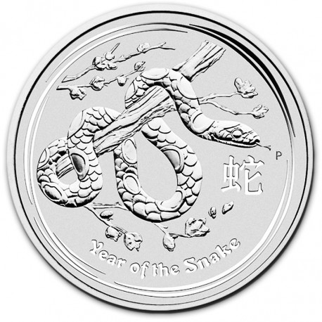 2 oz silver LUNAR SNAKE 2013