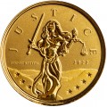 GIBRALTAR 1 oz GOLD LADY JUSTICE 2021 £10