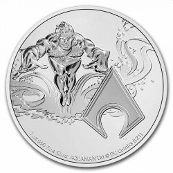 Justice League 1 oz silver AQUAMAN 2022 BU $2
