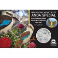 Melbourne Money Expo ANDA Special 30th Anniversary Kookaburra 2020 1oz Silver Coin with Pink Common Health Privy