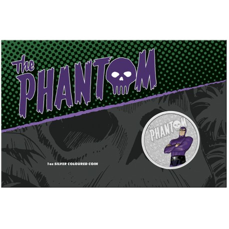 PM 1 oz silver PHANTOM 2022 COLOURED $1 BU 
