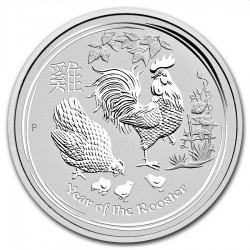1 kilo SILVER LUNAR 2 ROOSTER 2017 $30 BU 