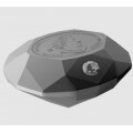 Pure Silver Diamond-Shaped Coin – Forevermark Black Label Oval Diamond
