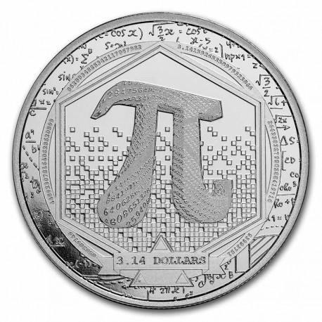 Soloman Island 1 oz silver number PI 2023 $3.14 bu