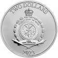 NIUE 1 oz silver Donald Duck CHRISTMAS 2022 $2