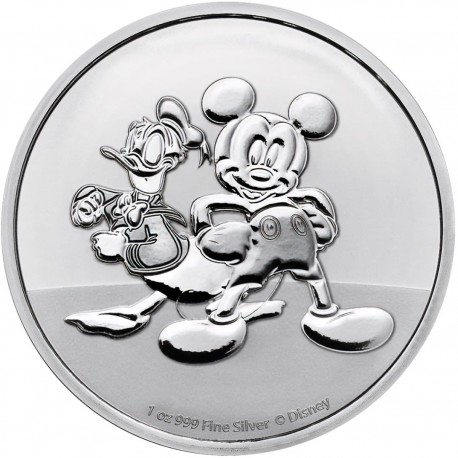 NIUE 1 oz silver Donald Duck CHRISTMAS 2022 $2