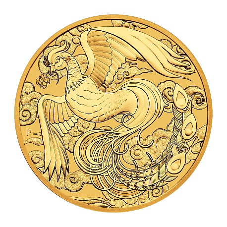 Perh Mint 1 oz GOLD SINGLE DRAGON 2022 $100