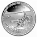 1 oz silver Prehistoric Life LIOPLEURODON 2022 bu