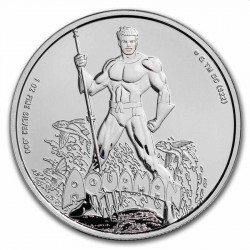 Justice League 1 oz silver AQUAMAN 2023 BU $2