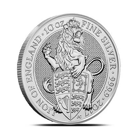 10 oz silver Queen's Beast 2017 LION of England