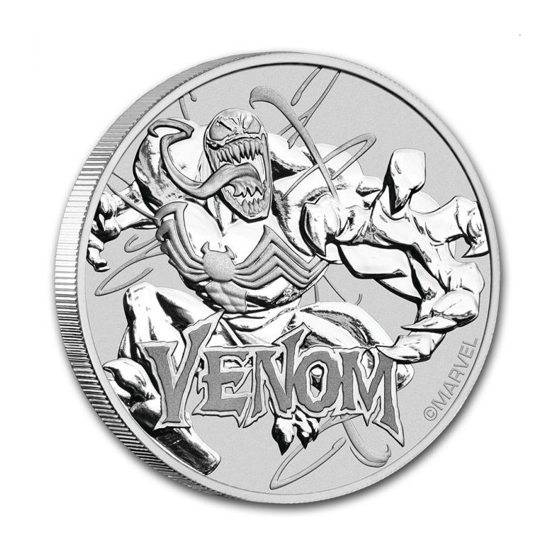 Perth Mint 1 oz silver 2020 MARVEL VENOM 1 GOLDSILVER.BE