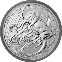 Tokelau 1 oz silver The Great Old One: Cthulhu 2021 $2