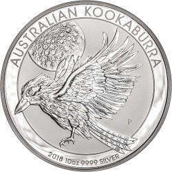 10 oz SILVER KOOKABURRA 2018 $10