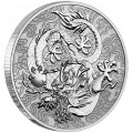 PM 1 oz silver SINGLE DRAGON 2021 $1 CHINESE MYTHS & LEGENDS